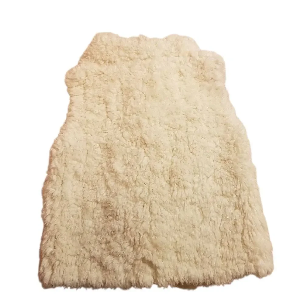 Carter's white fur vest 4T